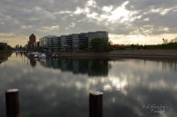 Gegen Abend Sonne und Wolken über dem Innenhafen...